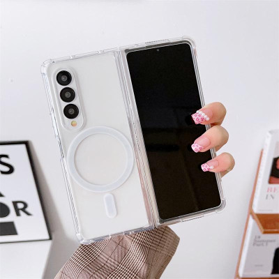 Ốp Lưng Từ Tính Cho Samsung Galaxy Z FOLD 6 / Z FOLD 5 / Z FOLD 4 / Z FLIP 5 / Z FLIP 4 / Z FLIP 3 Từ Tính Trong Suốt