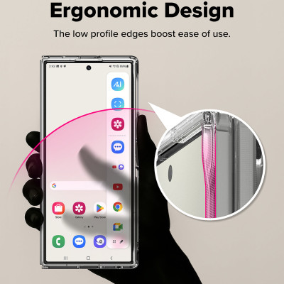 Ốp lưng trong suốt mỏng nhẹ RINGKE Fusion Magnetic cho Samsung Galaxy Z Fold 7, sạc từ tính chống ố vàng_ Hàng chính hãng