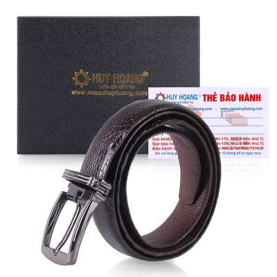 HJ5401-02-03-10 - Dây thắt lưng nữ da đà điểu màu đen, nâu đất, vàng bò, nâu đỏ