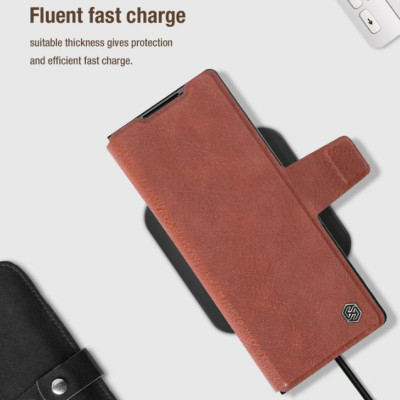 Bao Da dành cho Samsung Galaxy Z Fold 7 / Z Fold 6 hiệu Nillkin Aoge Leather Cao Cấp - Hàng nhập khẩu