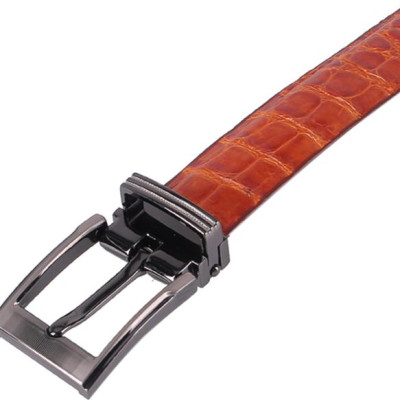 Thắt Lưng Nữ Da Cá Sấu Huy Hoàng HT5203 - Vàng