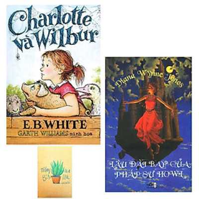 Combo Lâu Đài Bay Của Pháp Sư Howl và Charlotte Và Wilbur ( Tặng Kèm Sổ Tay )