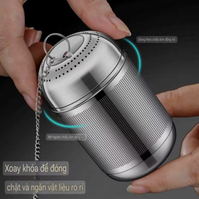 ( MẪU MỚI 2025 ) Quả Lọc Trà Inox SUS 316L Quả Lọc Trà Gia Vị Thảo Quả Lỗ Lọc Siêu Mịn Kháng Khuẩn Công Nghệ CNC Cao Cấp 
