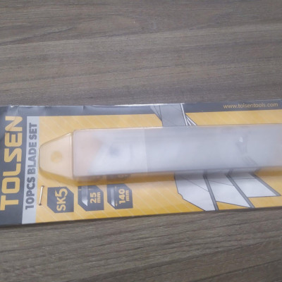 LƯỠI DAO THÉP SK5 ( SIZE TO) ĐƠN VỊ 10 LƯỠI TOLSEN 30017 - HÀNG CHÍNH HÃNG