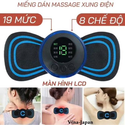 Máy massage xung điện mini xoa bóp giảm đau mỏi rất tốt mua cho ông bà cha mẹ 