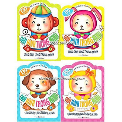 Combo 4 cuốn Dán Hình Thông Minh