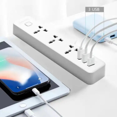 Ổ CẮM ĐIỆN 3 NGUỒN DÀI 3M 53548 AKKO STAR   - HÀNG CHÍNH HÃNG