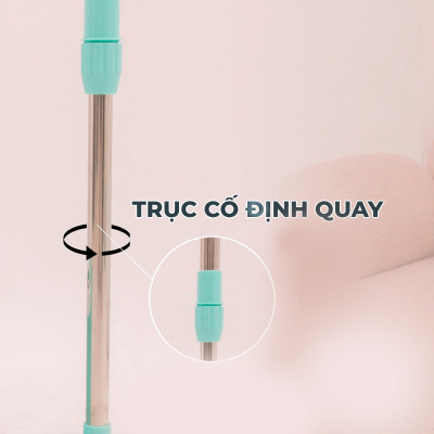 Bộ Lau Nhà MyJae Sợi Microfiber Xoay 360 Độ Thông Minh, Lau Sạch Nhanh Khô 134cm