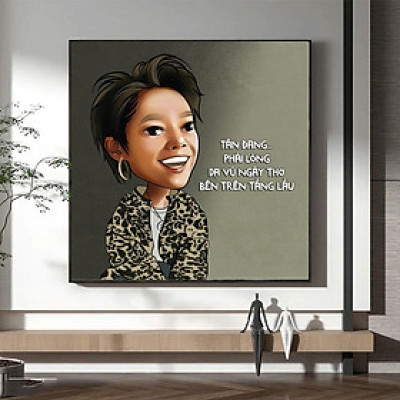 (HCM)Tranh treo tường tráng gương hoạt hình, tranh sự kiện âm nhạc kèm đinh treo