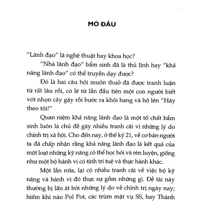 Thiên Tài Lãnh Đạo -Leadership Genius