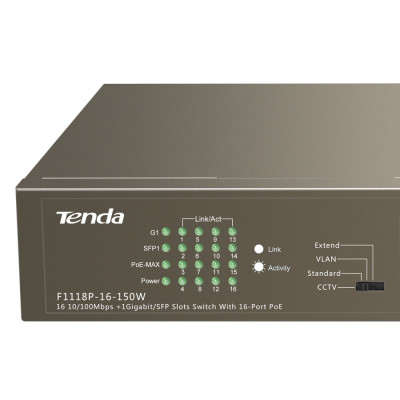 PoE Switch Tenda TEF1118P - Hàng Chính Hãng