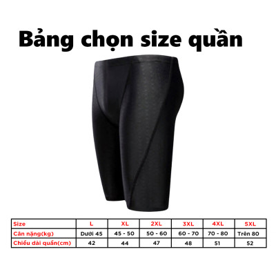 Quần Bơi Lửng Cho Nam Với Thiết Kế Vảy Cá Mập Yesure Chống Thấm Nước , Nhanh Khô Tặng Kèm Nón Bơi Vải chống nước, có thể dùng cho vận động viên chuyên nghiệp hoặc người có sở thích đi bơi