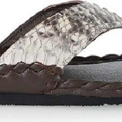 Dép nam Huy Hoàng da trăn màu đan nguyên thủy HT7306