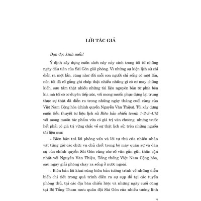 Biên bản chiến tranh 1-2-3-4.75 (Xuất bản lần thứ sáu) bản in 2025