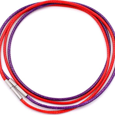 Combo 2 sợi dây đeo cổ cao su - tím + đỏ DCSOI1