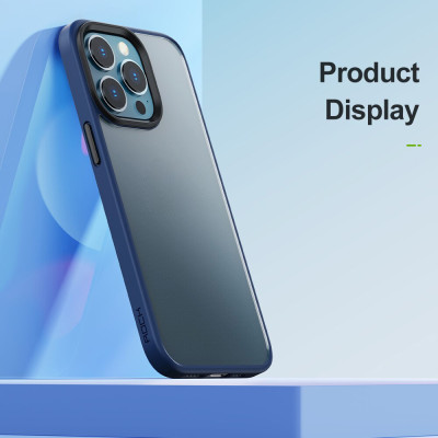 Ốp lưng chống sốc viền cao su cho iPhone 14 Pro Max (6.7 inch) thiết kế m ặt lưng trong suốt Hiệu Rock hybrid tective Case (độ đàn hồi cao, bảo vệ toàn diện, tản nhiệt tốt) - hàng nhập khẩu