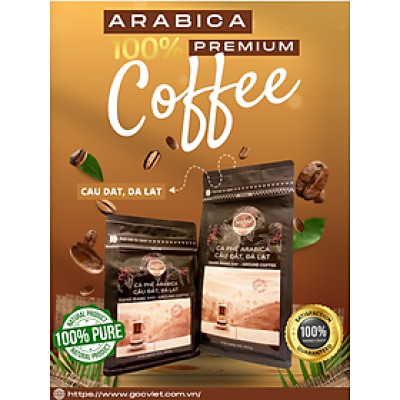 Cà phê Arabica Cầu Đất, Đà Lạt- 100% cà phê nguyên chất 500 g