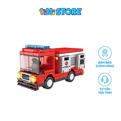 Đồ chơi lắp ráp xe cứu hỏa 100 mảnh Value Toys