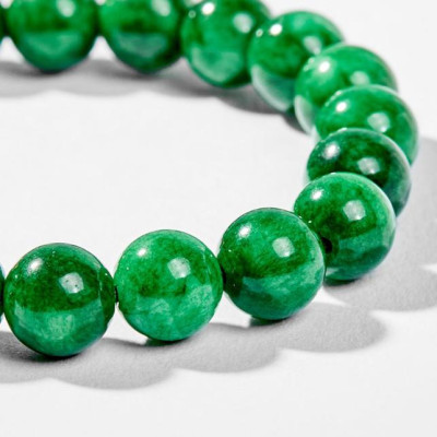 Vòng Tay Phong Thủy Nữ Đá Cẩm Thạch Sơn Thủy Phối Charm Tuổi Tỵ Bạc Mạ Vàng 24K (8mm) Mệnh Mộc, Hỏa Ngọc Quý Gemstones