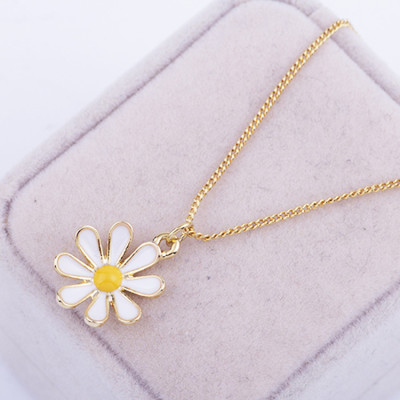 Dây chuyền vòng cổ hoa cúc hoạ mi đơn giản nhẹ nhàng thanh lịch cho bạn nữ