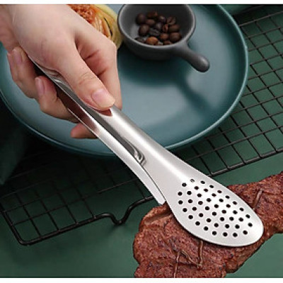 Kẹp gắp thức ăn bằng inox đầu tròn 30 cm