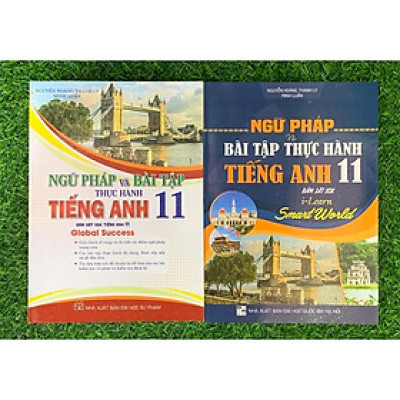 Sách - Combo Ngữ Pháp Và Bài Tập TH Tiếng Anh 11 - Bám Sát SGK Tiếng Anh 11 - Global Success + I-Learn Smart World (HA)