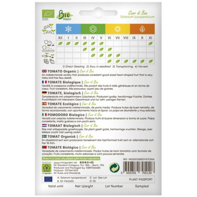 Hạt Giống Cà Chua Không Hạt Hữu Cơ Nhập Khẩu Minigarden (Túi từ 125 Hạt đến 250 hạt) Với Tỷ lệ nảy mầm cao, ít hạt lép