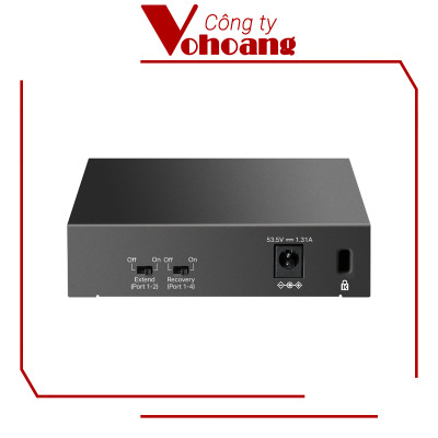 Switch Gigabit 5 Cổng TP-Link LS105GP với 4 Cổng PoE+ Công Suất Tối Đa 65W Vỏ Kim Loại - Hàng chính hãng