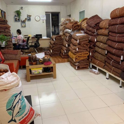 Chiếu Hạt Gỗ Mun kích thước 1,6mx2m - Chiếu gỗ Mian ( video , hình thật )