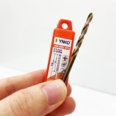 MŨI KHOAN INOX KYNKO HSS-M2-035 đường kính phi 3.5mm