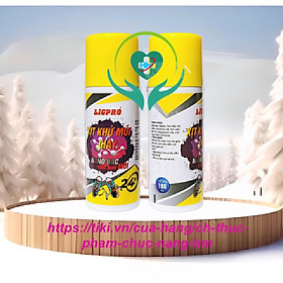 Chai xịt khử mùi giày, chống hôi chân Ligpro, 160ml, công nghệ kháng khuẩn Nano bạc