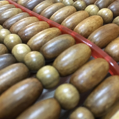 Gối Hạt Gỗ Cao Cấp , Massage Đầu - Chiếu gỗ Mian.vn ( video , hình thật )