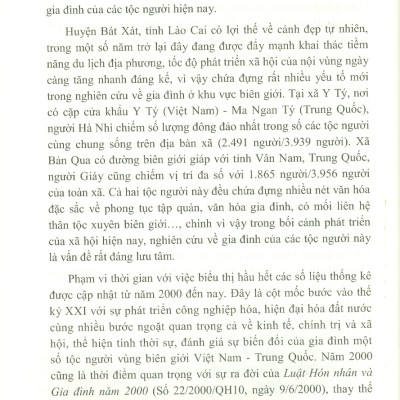 Gia Đình Của Người Hà Nhì Và Người Giáy Ở Vùng Biên Giới Việt Nam - Trung Quốc (Sách Chuyên Khảo) -  Viện Dân Tộc Học; TS. Hoàng Phương Mai chủ biên