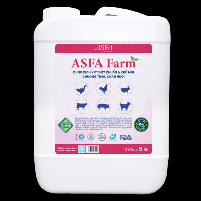 Dung Dịch Vệ Sinh, Diệt Khuẩn, Khử Mùi Chuồng Trại, Chăn Nuôi ASFA FARM 5 lít