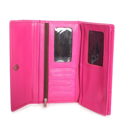 Ví Nữ Huy Hoàng HT3128 (9.5 x 19 cm) - Hồng