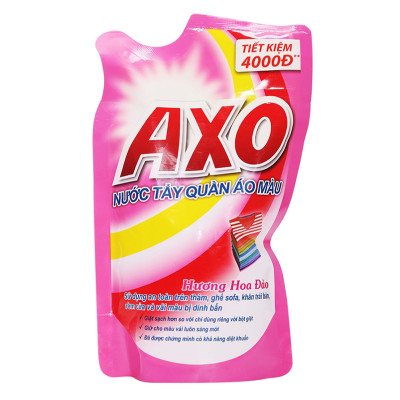 Nước Tẩy Quần Áo Màu Axo Xanh Dương Hương Tươi Mát Chai 800ml
