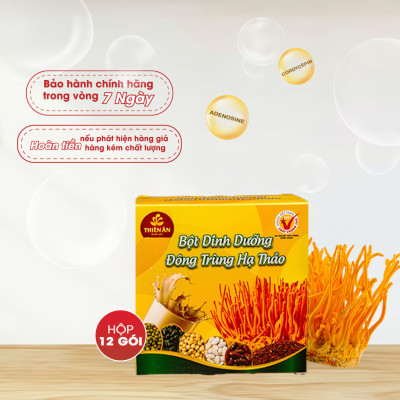 Bột Dinh Dưỡng Đông Trùng Hạ Thảo Thiên Ân - Hộp 12 Gói