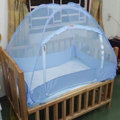 Màn Chụp , Mùng Chụp Cao Cấp Mộc Miên - Màn Chụp Em Bé Trắng Viền Xanh ( Hà Nội )