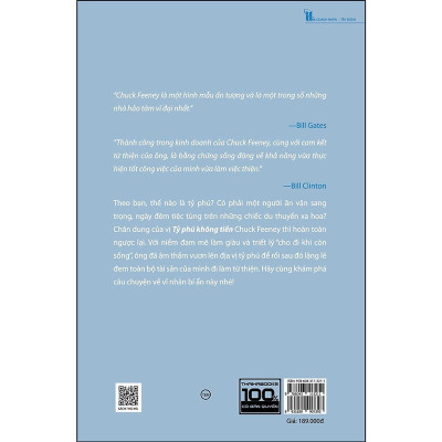 Sách - Tỷ Phú Không Tiền - Chuck Feeney Đã Bí Mật Cho Đi Của Cải Như Thế Nào - Thái Hà Books