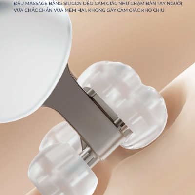 Máy massage cổ vay gáy 4D Kachi MK395 mô phỏng bàn tay người, chạy pin không dây tiện lợi - hàng chính hãng