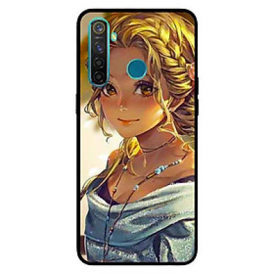 Ốp Lưng in cho Realme 5 Pro / Realme Q Mẫu Cô Gái Tóc Vàng - Hàng Chính Hãng