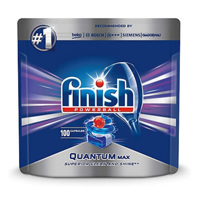 Viên rửa bát Finish Quantum Max 100 viên 14 in 1