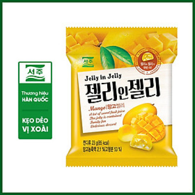 Kẹo dẻo trái cây vị xoài Hàn Quốc jelly in jelly Seoju (23g)