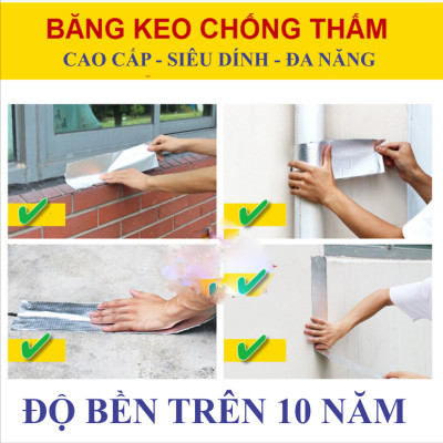 Băng keo chống thấm x2000 Nhật Bản chắc chắn, Siêu Sale, chống thấm dột, dán tường, dán mái tôn