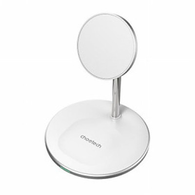 Đế sạc Choetech T581-F không dây 2in 1 dùng cho i-p và Air-pods (hàng chính hãng)
