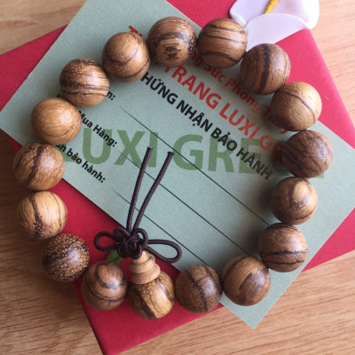 Set Vòng đeo tay Gỗ Trầm Hương Tự Nhiên, Kèm Hộp đựng Hoa hồng