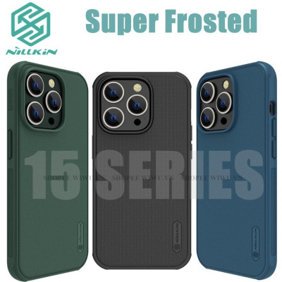 Ốp lưng nhám chống sốc cho IPhone 16 Pro Max , 16 Pro , 16 Plus , 16 , 15 Pro Max , 14 Pro Max Lưng cứng viền dẻo hiệu Nillkin Super Frosted - hàng chính hãng