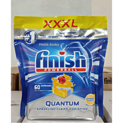 Viên rửa bát Finish Quantum Max 60 viên - Hàng chính hãng 