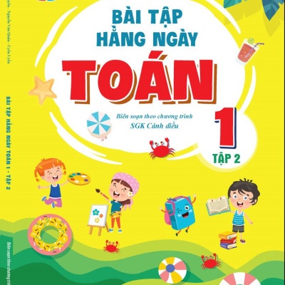 Sách - Combo Bài Tập Hằng Ngày Toán và Tiếng Việt Lớp 1 - Cánh Diều - Tập 1,2 (2 cuốn)