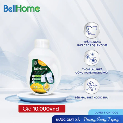 Nước Giặt Xả Công Nghệ Sinh Học Bell Home Hương Sang Trọng 100G